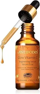 Antipodes Glow Ritual Vitamin C Serum – Light-wear Gel To Brighten Skin – Hyaluronic Acid Serum – Skincare for Glowing Skin - Dry Skin & Oily Skin – 30ml