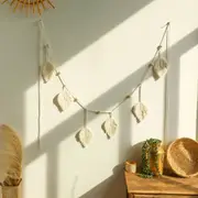 Boho Leaf Macrame Wall Hanging for Home Decor
