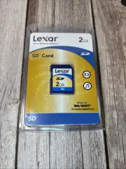 Lexar 2GB SD Genuine Camera Memory Card Brand New