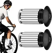 Handlebar End Caps - Bicycle Grip End Caps, Handlebar Plugs | 1 Pair Handlebar End Caps with Expansion Structure, Non-Slip Design for Bicycle Handlebars, Road Bikes, Mountain Bikes, Sports