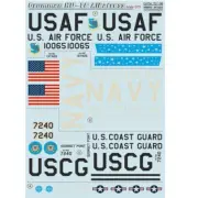 Decal airplane 1:72 Grumman Albatros The complete set 2 leaf Print Scale 72-136