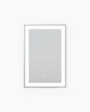 Rectangle LED Mirror 600x900 Bathroom Illuminate Anti-fog Modern Makeup New