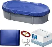 Yankee Pool Cover for Oval Pool | 16 x 25 -ft |Basic Oval Winter Pool Cover for Above Ground Pools | Extra Thick & Durable, UV-Resistant | Above-Ground Pool Protection