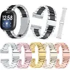 For Fitbit Sense 2 / Fitbit Versa 4 Stainless Steel Watch Band Metal Strap