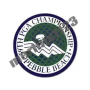 1977 PGA Championship Pebble Beach Golf Ball Marker + HAT CLIP