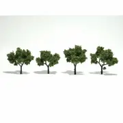 Woodland Scenics TR1503 Deciduous Trees (5) Light Green 2-3" (4) Ready-Made