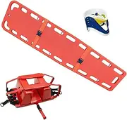 Portable Rescue Stretcher, Emergency Rescue Stretcher, First Responder Backboard Spine Board Stretcher zationwith Head immobilizer and Neck Brace, Lifesaving Board on Water