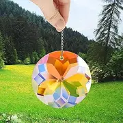 Colorful Glass Crystal Prism Pendant Suncatcher 1.77 inches