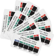10pcs Salt Temperature Strips Saline Temperature Strips Temperature Measuring Sticker