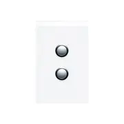Clipsal Saturn Series Two Grid Plate And Cover Pure White 4062Vh - 4062VH-PW