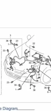 Engine bay room wire harness 2021 2022 Honda Accord Touring 32200-TVC-AD1
