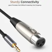 New PVC 3-Pin XLR Female to 3.5mm TRS Male Balanced Stereo Cable 1.5m Length79