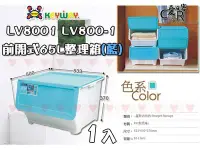 在飛比找Yahoo!奇摩拍賣優惠-☆愛收納☆ (1入) 前開式65L整理箱(藍) ~LV800