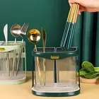 Chopsticks Holder Transparent Storage Chopsticks Holder Cutlery Organizer Modern