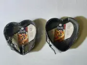 Wilton 4" Heart Shape Springform Pans Set of 2 New In Wrap Excelle Elite
