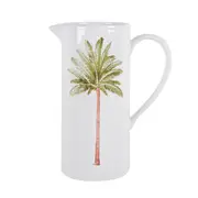 Maine & Crawford St Barts 28cm Green Palm Dolomite Jug Water Container Pitcher