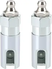 Be In Your Mind 2pcs 90 Degree Grease Gun Coupler Grease Fitting Nozzle with 1/8 Inch NPT Thread Suitable for most Standard 1/8 Inch Npt Oil Pipes