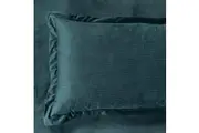 Set of 2 Super Soft Corduroy Velvet Standard Pillowcase - Forest Green