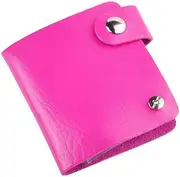 1 Piece 26 Slots Nail Stamping Plate Holder Case Stamping File Sleeve Storage Nail Art Printing Template Card Holde for Round Square Rectangular Nail Art Stamp Plate (Rose Red)