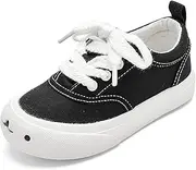 [Balabala] Toddler Sneakers for Boys and Girls Dual Hook and Loops Sneakers Slip On Canvas Shoes Soft and Durable
