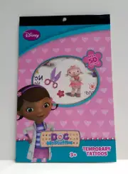 50+ Temporary Tattoos 4 Sheets Pad Book Kids Girl DISNEY Doc McStuffins Book Pad