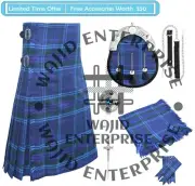 Spirit of Scotland Tartan 8 Yard kilt - Highland Men's 6 PCS KILT Outfit Deal