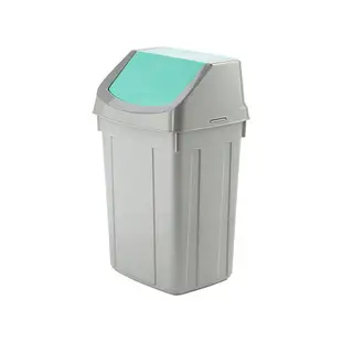 搖蓋垃圾桶/環保概念/MIT台灣製造 美式附蓋垃圾桶 C0-46 KEYWAY聯府