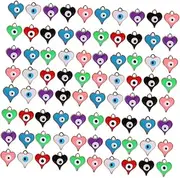 [ULDIGI] Jewelry Making Charms 100pcs Heart Eyeball Beads Center Pupils for Craft Accessories and Halloween Decorations