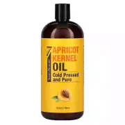 2 X Seven Minerals, Apricot Kernel Oil, Cold Pressed and Pure, Unscented, 32 fl