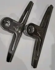 Extra Large Bulldog Clips Set Of 2 Jumbo Stainless Steel XL Bull Bin 30 Cm