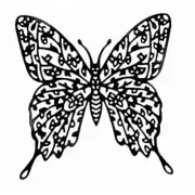 Nini's Things Large Vine Butterfly Die Cutting Stencil Craft Cardmaking Lace