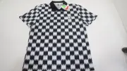 Waac Golf Checked Polo Mens Size 1 Black/White Regular 1028C 01237793 New