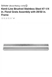Schluter Kerdi System Linear Drain #48 Inch. KL1IFE23EB120