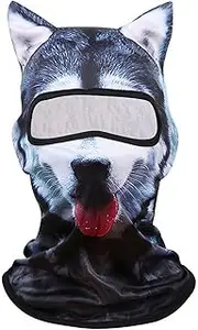 3D Cat Ice Ski Balaclava Face Mask with Ears for Cosplay Animal Ski Mask,Summer Dog Balaclava Full Face Uv Protection Mask for Men,for Music Festivals Bar Ski Halloween Party Cat Masks (style3)