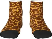[JBYJBX] Giraffe Print Print Adult Socks Womens Mens Workout Thermal Cozy All-Season Gift Holiday Articles Use