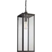 Trans Globe Lighting 40758-BK Oxford Outdoor Pendant or Chandeller Black