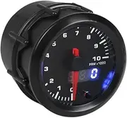GPVPGHGRJ 52mm Dual Display Tachometer 0-10000 RPM Gauge 7 Colors Led Car Meter with Stepper Motor BX101495 Speedometer