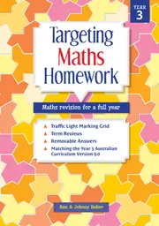Targeting Maths Homework Student Book Year 3 (2024 Edition)