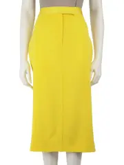 Yellow Midi Pencil Skirt