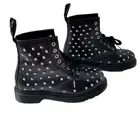 DR DOC MARTENS 1460 STUD WANAMA Leather Studded Boots Size 5, NEW NIB!