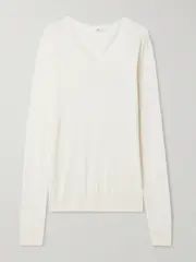 [The Row] The Row - Katarina Jersey Sweater - Ivory - x small x small Ivory