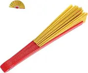 [Totority] Tai Chi Performance Fan for Handheld Sports Dancing Fan Red Decorative Festival Present Promotes Coordination Cultural Showcase for Kung Fu Tai Chi