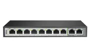 D-Link 10-Port Unmanaged PoE Switch with 8 RJ45 PoE and 2 Uplink Ports DGS-F1010P-E