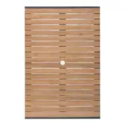 Bolero Steel & Acacia Table - 1200x800mm