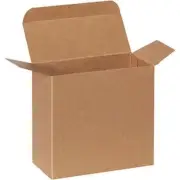 Kraft Reverse Tuck 5 1/4 x 2 1/4 x 5 1/4" Folding Cartons 250/Case