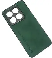 Kepuch Silklike Case for Xiaomi 14T Pro - Cover Bumper Built-in Metal Plate for Xiaomi 14T Pro - Green