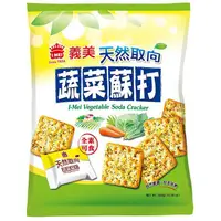 在飛比找樂天市場購物網優惠-義美 天然取向蘇打餅乾(蔬菜)袋裝(300g/袋) [大買家