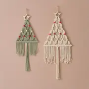 Bohemian Macrame Tapestry with Tassel Practical Wall Hanging Tapestry Woven