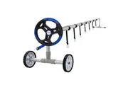 AURELAQUA 4.05m Swimming Pool Roller Cover Reel Adjustable Solar Wheels Thermal