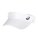 ASICS 空心網球帽-中空帽 防曬 遮陽 運動 帽子 亞瑟士 3043A091-100 白黑